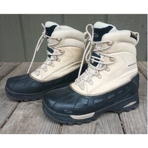 Solomon Thinsulate -22F 400gr. Waterproof Winter Snow Mid Boots Womens 7 Beige